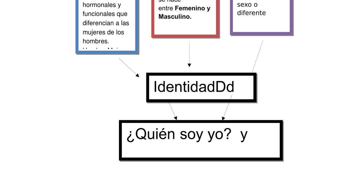 Mapa Conceptual Identidad Sexualidad 6922