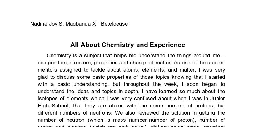 Science Reflection Essay | PDF | Science Education | Curriculum
